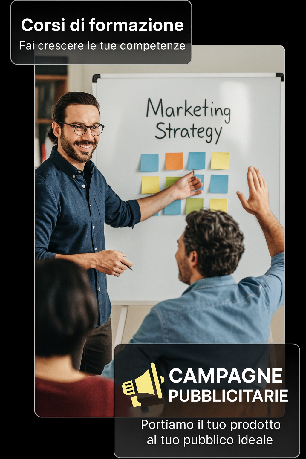 gestión de redes sociales, campañas publicitarias y formación